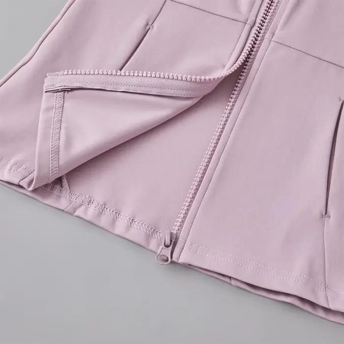 Dessus de Yoga coupe-vent fermeture éclair vestes de course femmes à manches longues course sport sw