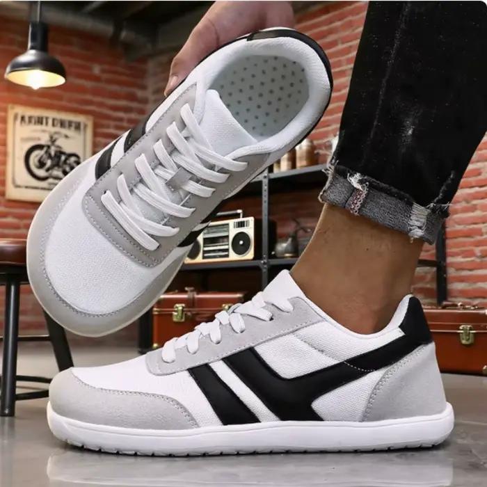 Hommes larges pieds nus chaussures minimaliste respirant confortable chaussure de marche à la mode l