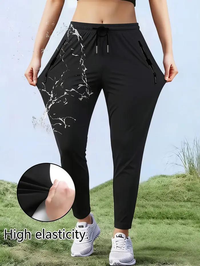 Pantalon de survêtement homme en soie glacée à séchage rapide pour l'été, idéal pour la course, le s