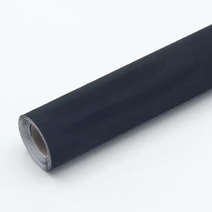 Tissu adhésif noir 30x100cm pour modification intérieure de voiture, panneau de porte, établi, fourn