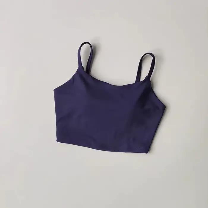 Femmes Sport soutien-gorge haut Push Up Fitness fixe avec coussinet Yoga soutien-gorge sous-vêtement