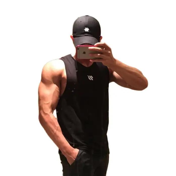 GITF Mannen musculation débardeurs gymnastique entraînement Fitness Mouwloos chemise course Kleding