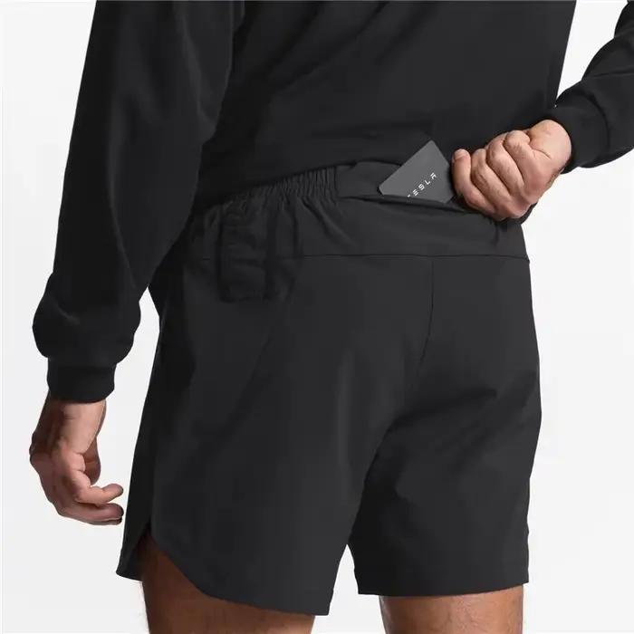 Nouveaux hommes course séchage rapide Fitness gymnases Shorts hommes été pantalons courts mâle survê