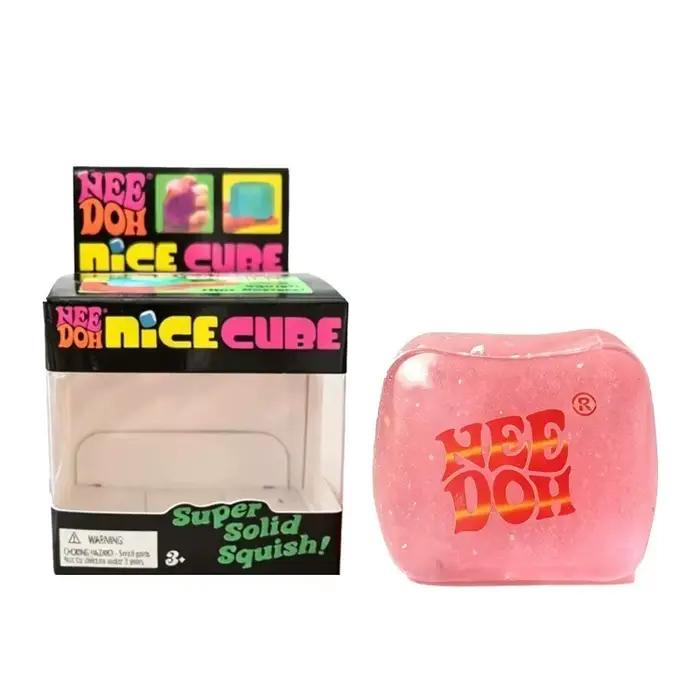 Needoh Nice Ice Cube Funny Luminous Glow in the Dark Fidget Sensory Toy Maltose Anxiety Relief Stres