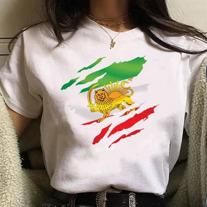 Iran t-shirt femmes harajuku t-shirt femme vêtements drôles