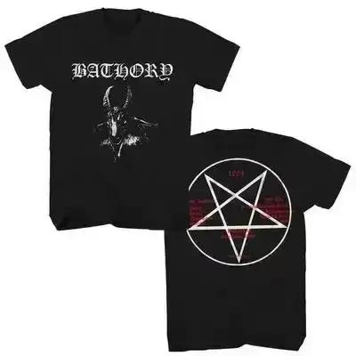 T-shirt Bathory Black Metal Venom surdimensionné, streetwear pour hommes et femmes, décontracté, amp