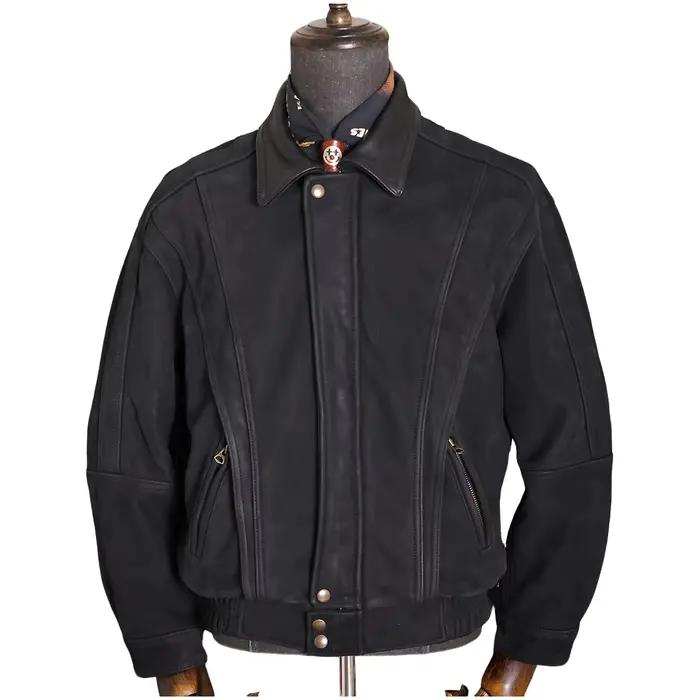 Veste d'hiver en cuir marron Vintage pour hommes, Style Vintage, grande taille 5XL, véritable cuir d