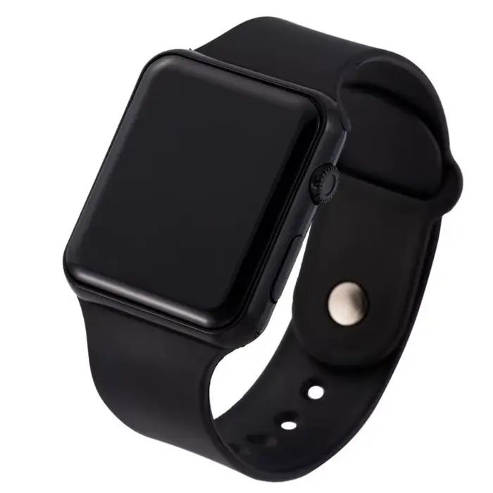 Montre numérique Simple pour hommes femmes mode Sport montre électronique LED bracelet en Silicone n
