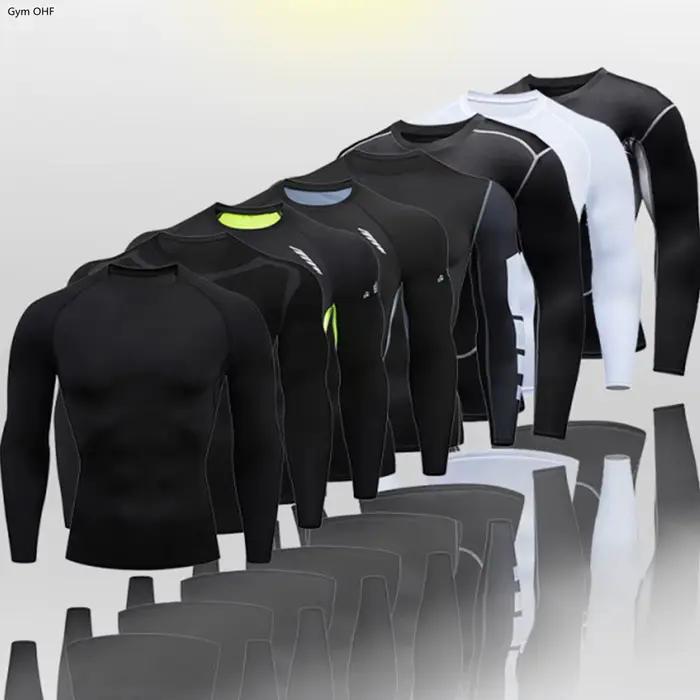 musculation sport homme tee shirt homme T-shirt Rashguard à manches courtes pour homme, vêtement de