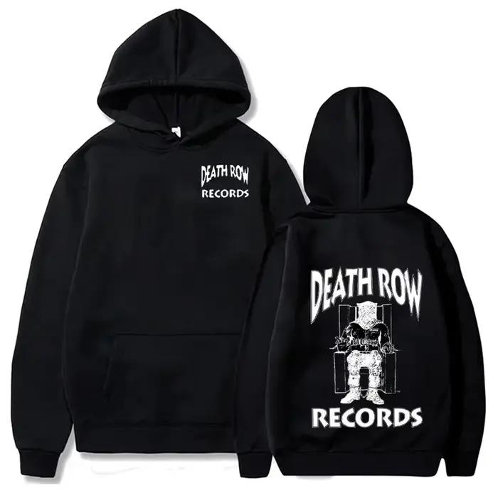 Death Row Inmate Record imprimer Hip-hop rue Cool hommes sweat à capuche automne hiver quotidien en