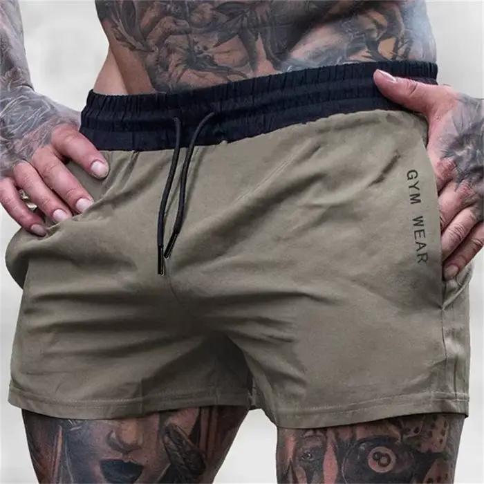 2025 été salle de sport Fitness hommes Shorts pantalons de survêtement mince mode hommes Marathon co