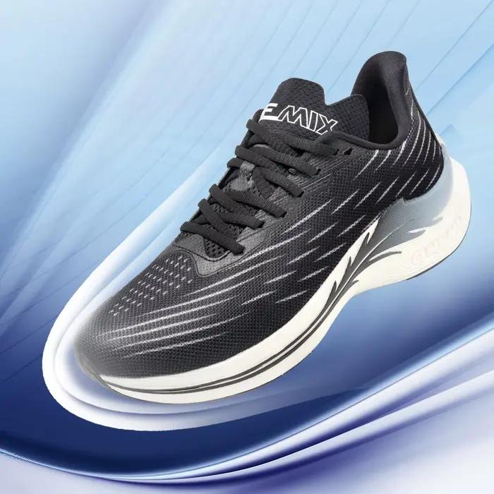 ONEMIX respirant maille chaussures de course amorti sans lacet chaussures de Sport décontracté doux
