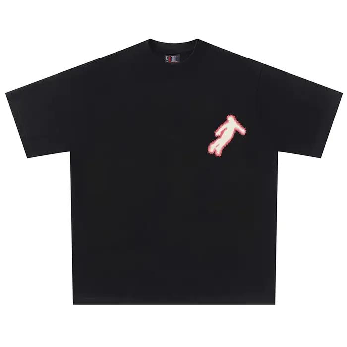 T-Shirt homme coton Hip Hop Y2k Streetwear graphique ample manches courtes noir surdimensionné t-shi