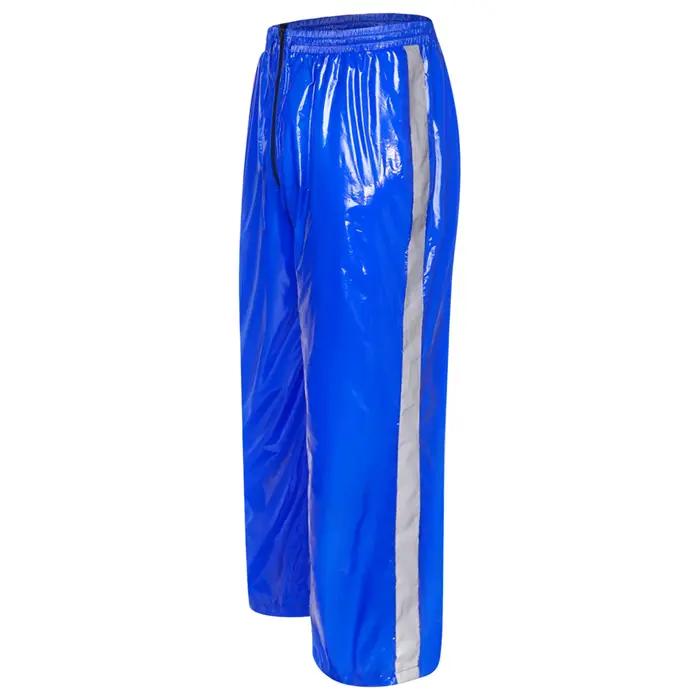 Pantalon de jogging imperméable pour homme avec fermeture éclair à l'entrejambe et bandes réfléchissantes – Idéal pour