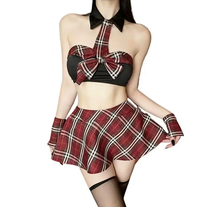 Cosplay Sexy Shoolgirl Nightdress Lingerie Érotique Porno