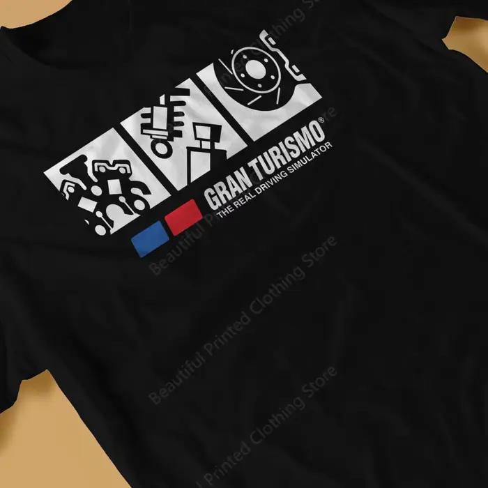 Gran Turismo Racing Game T-Shirt homme femme Tune Up Shop coloré drôle impression T-Shirts col rond respirant