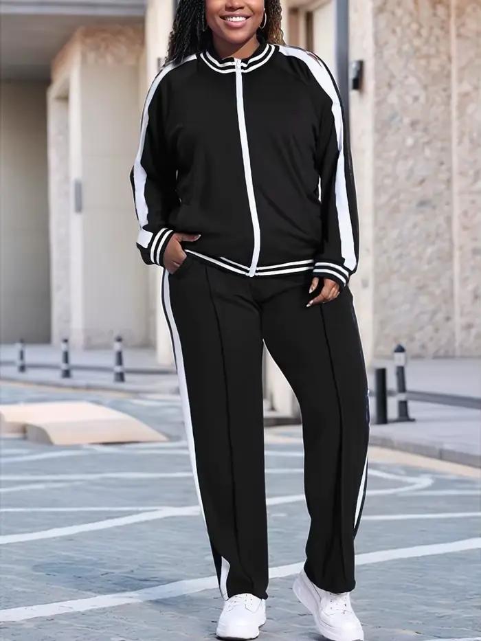 Wmstar femmes survêtement 2 pièces ensembles grande taille Jogging en gros à manches longues chemises pantalons