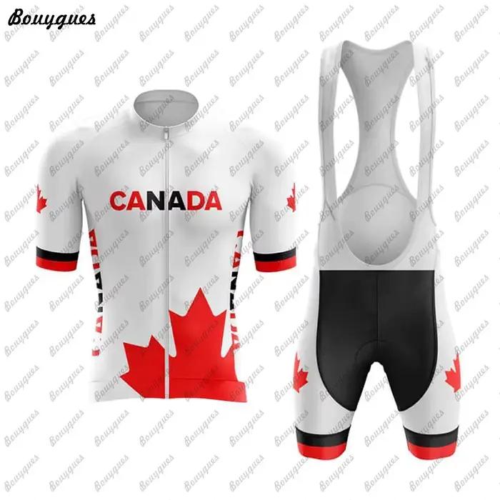 Ensembles de maillots de cyclisme à manches courtes pour hommes