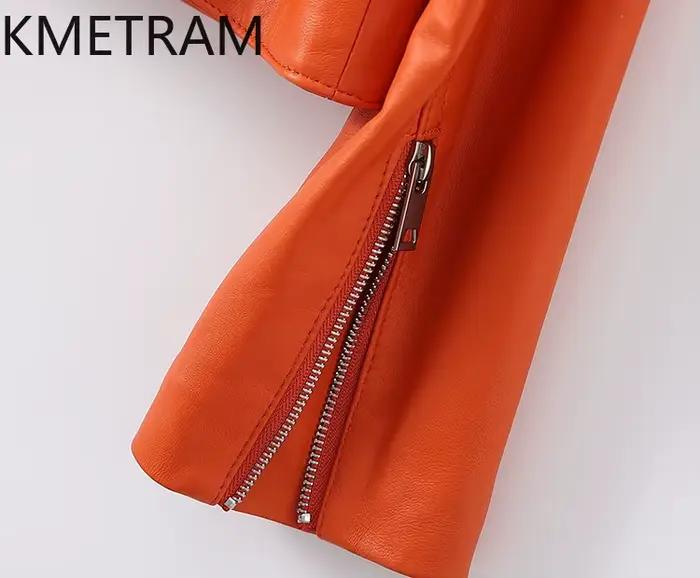 100% couche supérieure vestes en peau de mouton femme décontracté court motard veste en cuir véritable nouveau dans les vêtements d'extérieur automne femmes vêtements 2025amkaات