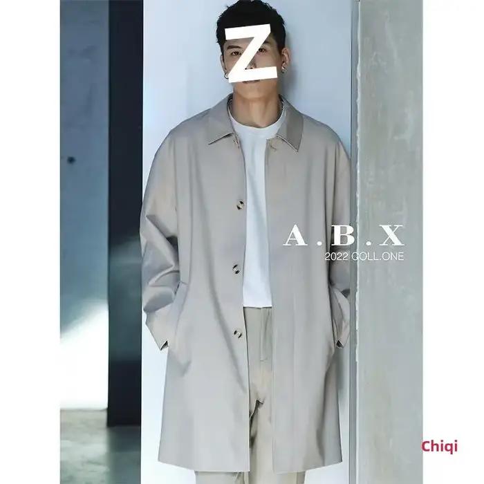 Cityboy – veste kaki mi-longue de Style japonais pour hommes, pardessus décontracté, fin, coupe régulière, sensation haut de gamme