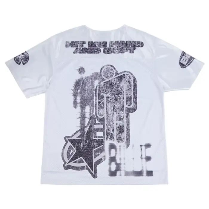 T-shirt en jersey unisexe 2026 avec imprimé portrait Eilish, maille respirante, manches courtes, style streetwear décontracté, tee-shirt sport rétro pour les fans, cadeau