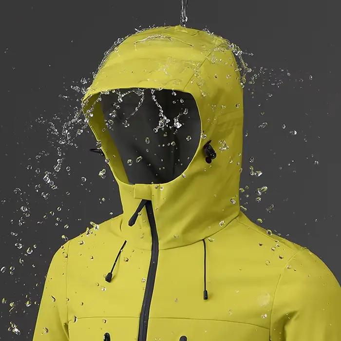 JNLN Veste imperméable pour homme et femme, coupe-vent pour randonnée, camping, trekking, unisexe, manteau de pluie sportif d'extérieur, vêtements d'escalade à capuche