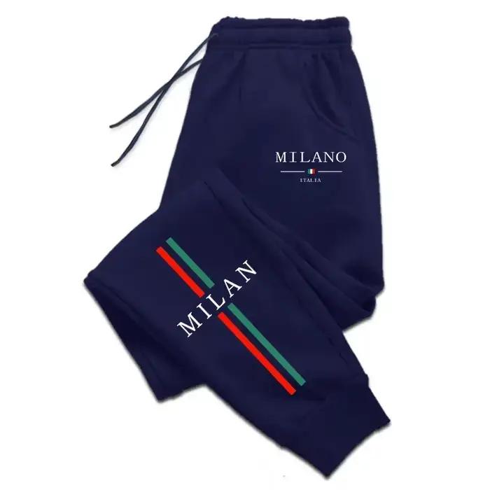 Pantalon de jogging imprimé Milan City 2025 – Nouvelle collection automne-hiver pour hommes et femmes – Qualité supérieure pour le sport et les loisirs en extérieur