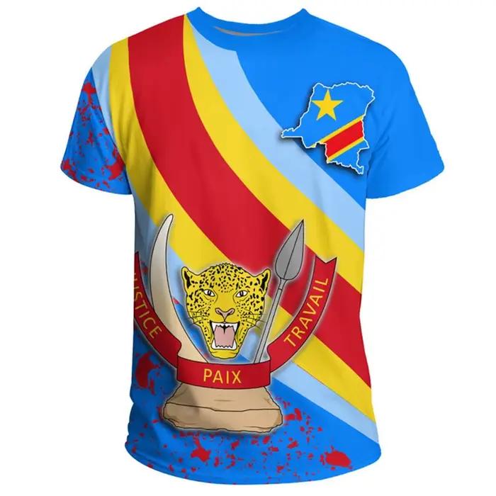 T-shirt manches courtes col rond République démocratique du Congo