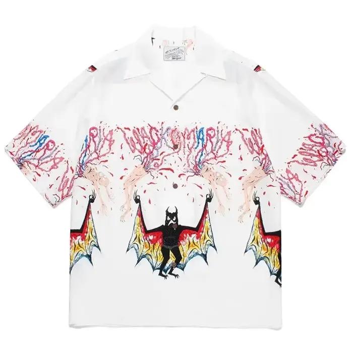WACKO MARIA Chemise de plage hawaïenne pour homme et femme