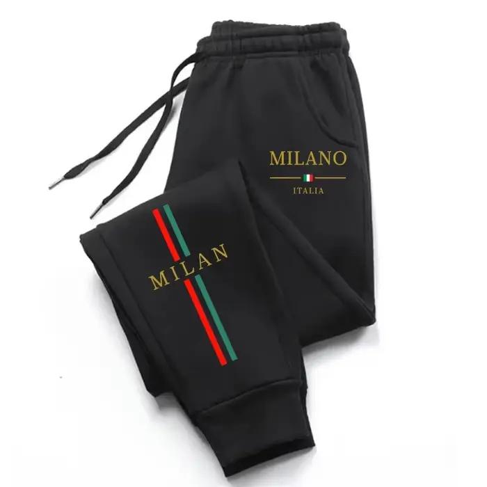 Pantalon de jogging imprimé Milan City 2025 – Nouvelle collection automne-hiver pour hommes et femmes – Qualité supérieure pour le sport et les loisirs en extérieur