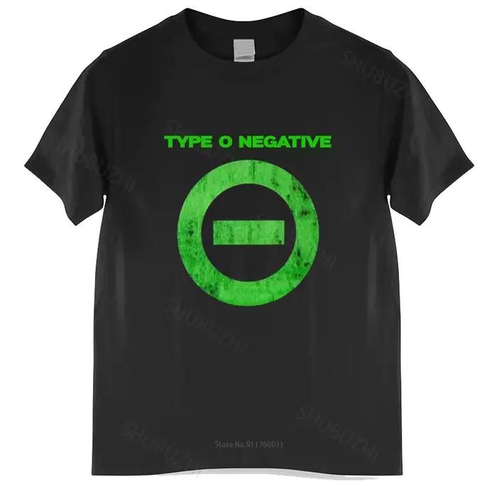 T-shirt noir à col rond pour hommes style punk avec logo de type O, hauts de marque, coton polyester, adapté aux quatre saisons, lavage à la main