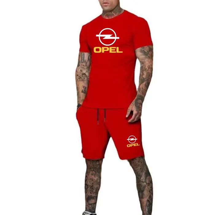 Ensemble 2 pièces OPEL : T-shirt col rond et short pour hommes