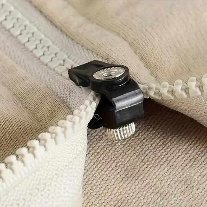 Kit de réparation de fermetures éclair, 5 pièces, tirettes de fermeture éclair détachables pour sacs, manteaux, vêtements, chaussures, aucun outil nécessaire, têtes de fermeture éclair de remplacement