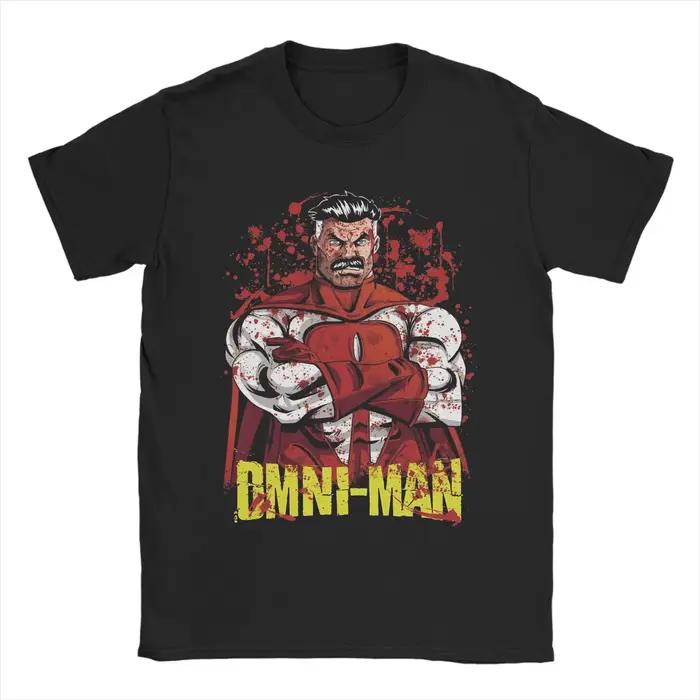 T-shirt Invincible Syntecso en coton 100% pour hommes, design Y2K drôle et moderne, polyvalent et respirant, idéal pour les activités quotidiennes et les sorties hip-hop