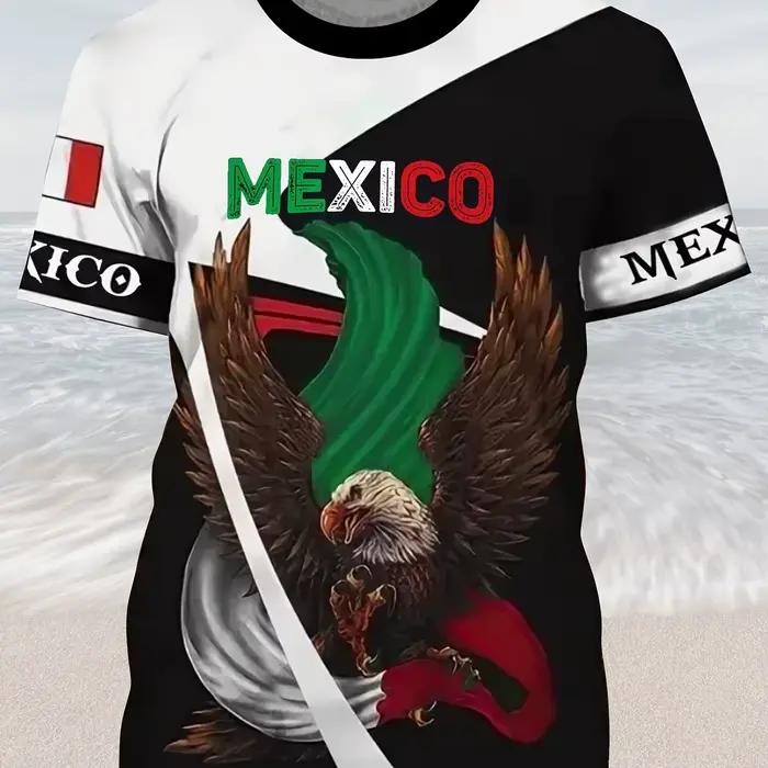 T-shirt pour homme à imprimé aigle - Confortable
