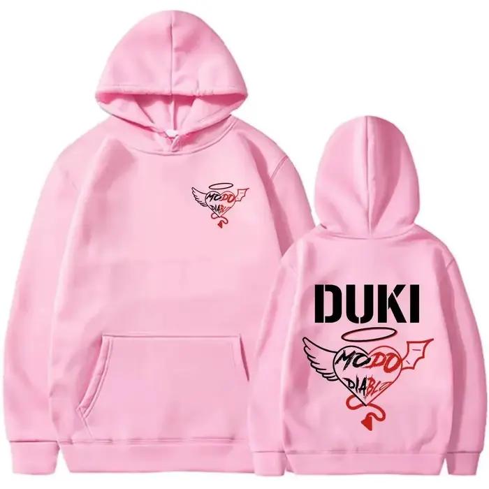 Sweat à capuche homme Duki décontracté pour automne et hiver haute qualité polyester styles hip-hop rock et rue occasions multiples