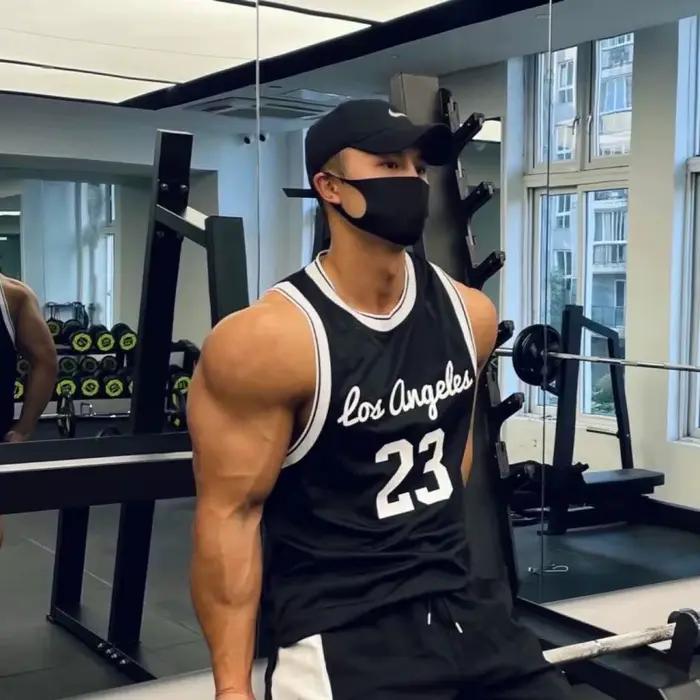 Maillot de basket-ball pour homme, maillot d'entraînement sportif, maillot de fitness, maillot en émail, séchage rapide, respirant, jogging, été, offre spéciale, #23, 2025