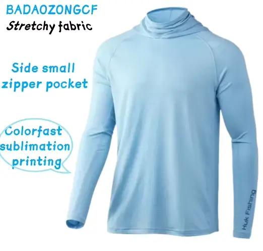 Vêtements de pêche pour hommes - Chemise à col rond - Imprimé Camisa De Pesca