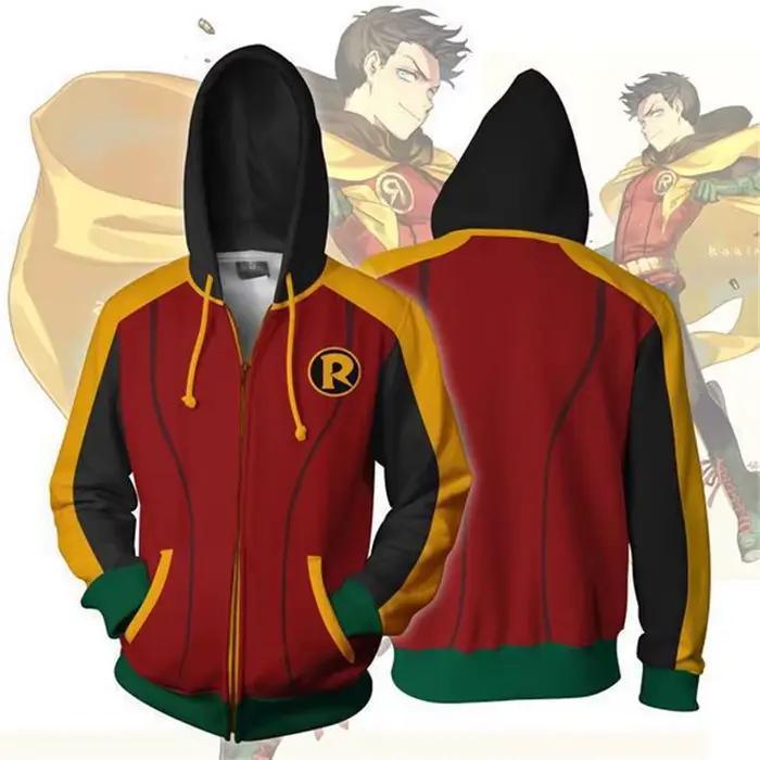 Sweat-shirt à capuche de cosplay Nightwing Robin
