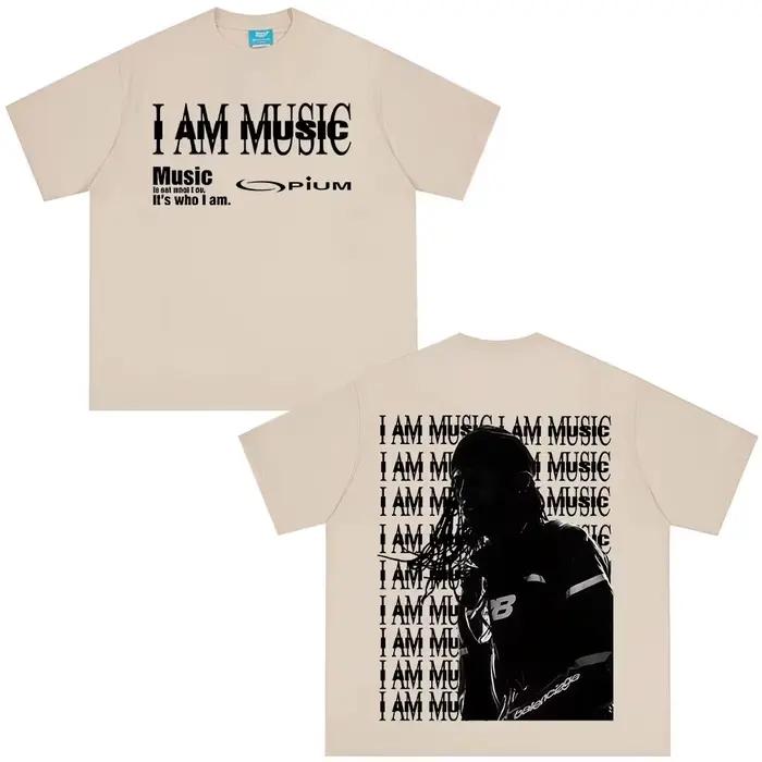 T-shirt Playboi Carti Narcissiste Hommes Femmes Décontracté Style Hip Hop Mode Streetwear Occasions Spéciales