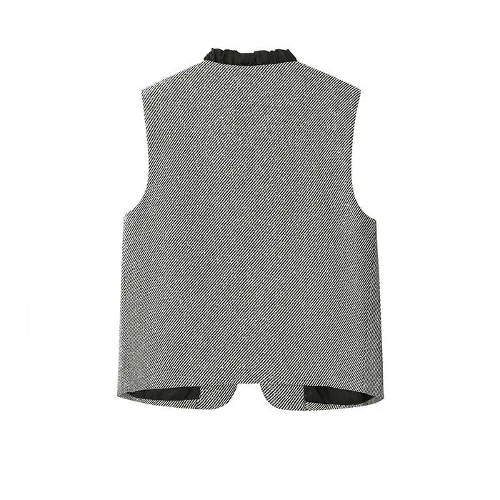 Gilet à bretelles avec foulard en soie pour femmes