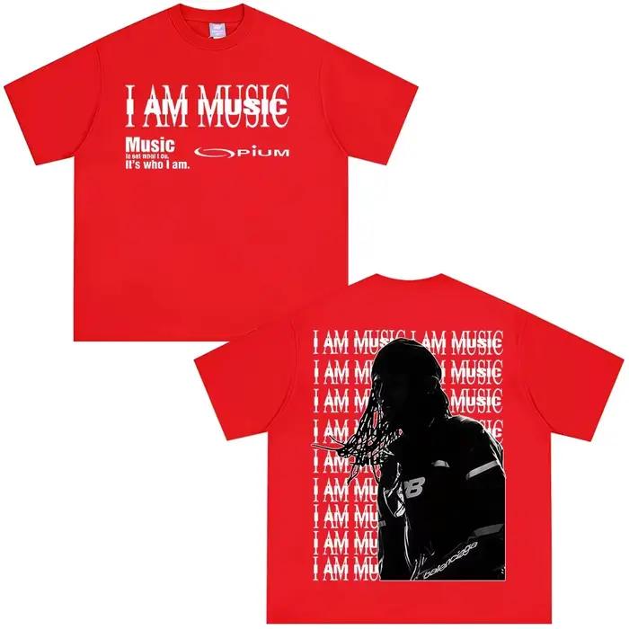 T-shirt Playboi Carti Narcissiste Hommes Femmes Décontracté Style Hip Hop Mode Streetwear Occasions Spéciales