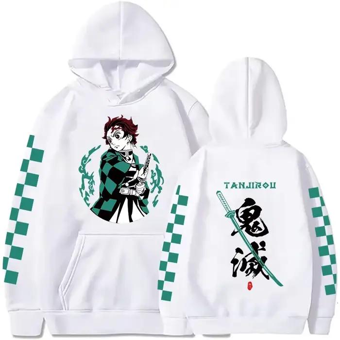 Nouveau sweat à capuche imprimé Demon Slayer 2026 pour hommes et femmes, hauts de sport Harajuku Y2K