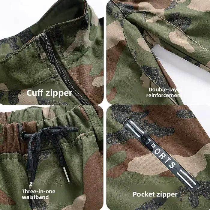 Ensemble de vêtements de travail de Camouflage épais, veste pour hommes pour chantier de Construction, vêtements de Protection du travail, vêtements de travail de printemps et d'automne
