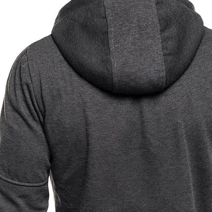 Logo étoile du drapeau brésilien. Le nouveau sweat-shirt à capuche à fermeture éclair tricolore pour homme convient aux