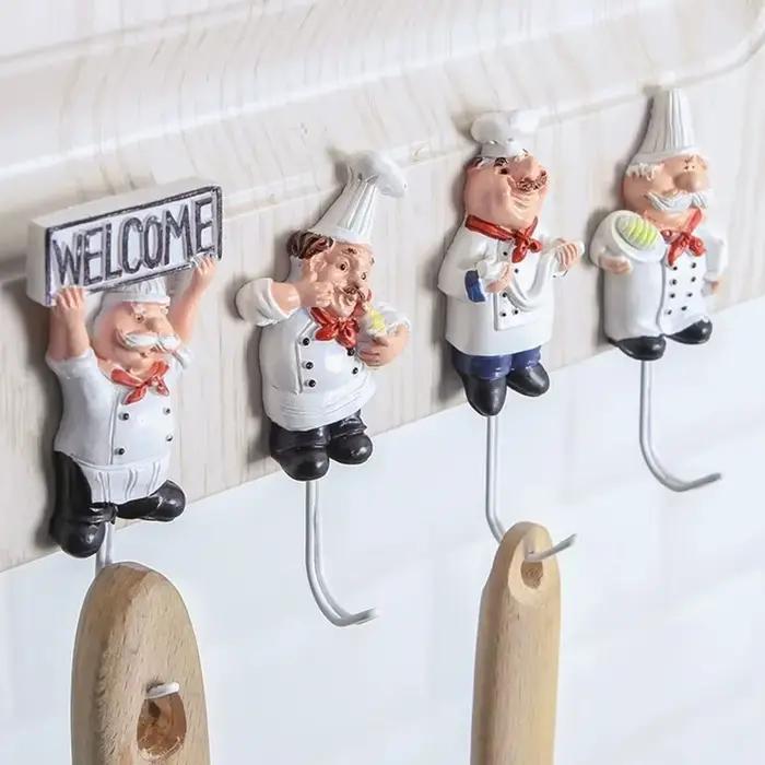 Crochets de rangement créatifs pour Chef de cuisine