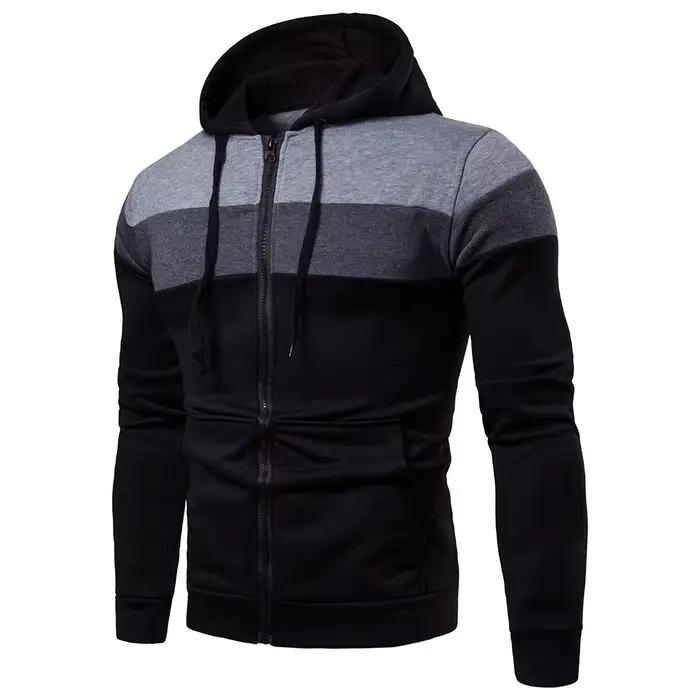 Sweat à capuche pour hommes noir blanc armée vert rouge