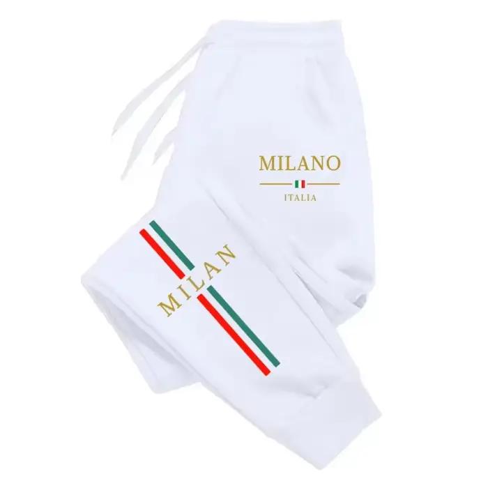Pantalon de jogging imprimé Milan City 2025 – Nouvelle collection automne-hiver pour hommes et femmes – Qualité supérieure pour le sport et les loisirs en extérieur
