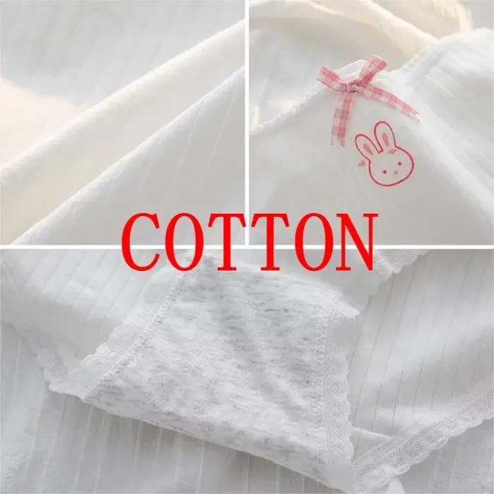 5 pièces/ensemble sous-vêtements en coton pour femmes culottes féminines mignon amour fille slips taille moyenne sans couture respirant caleçon Lingerie