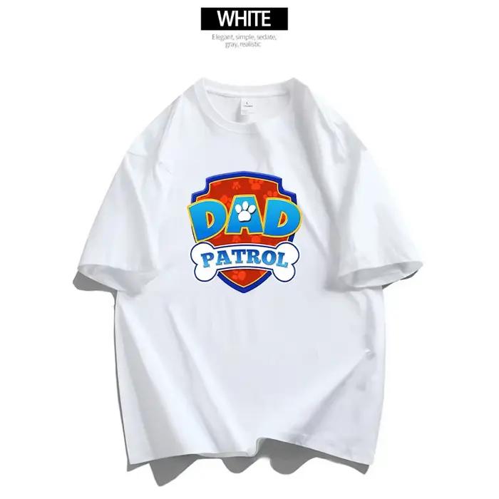 T-shirt Famille PAW Patrol, vêtements décontractés à manches courtes, streetwear d'été, hauts pour hommes et femmes, cadeau d'anniversaire pour la famille